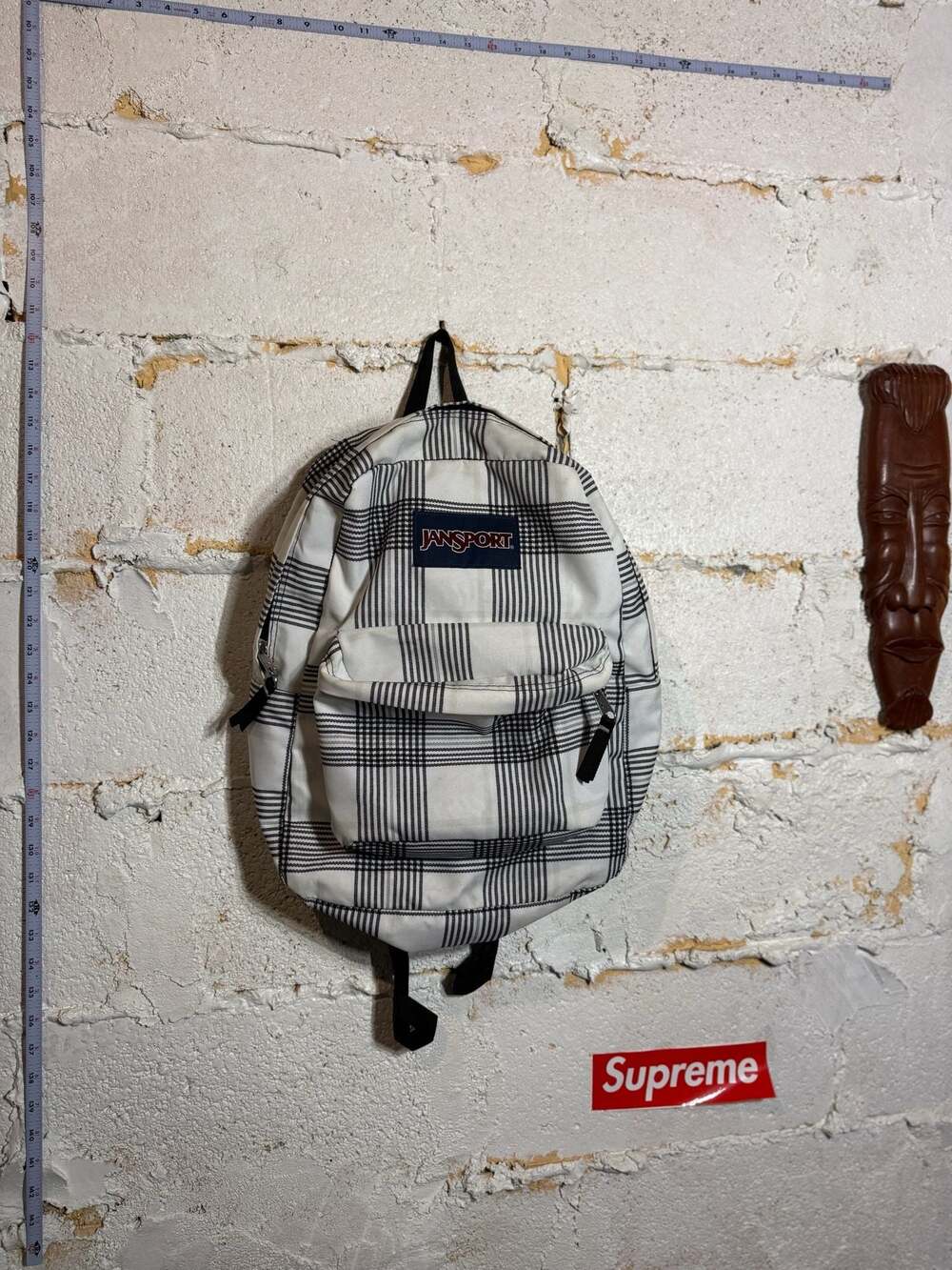 JanSport SuperBreak Backpack One Size Black Arcade Plaid